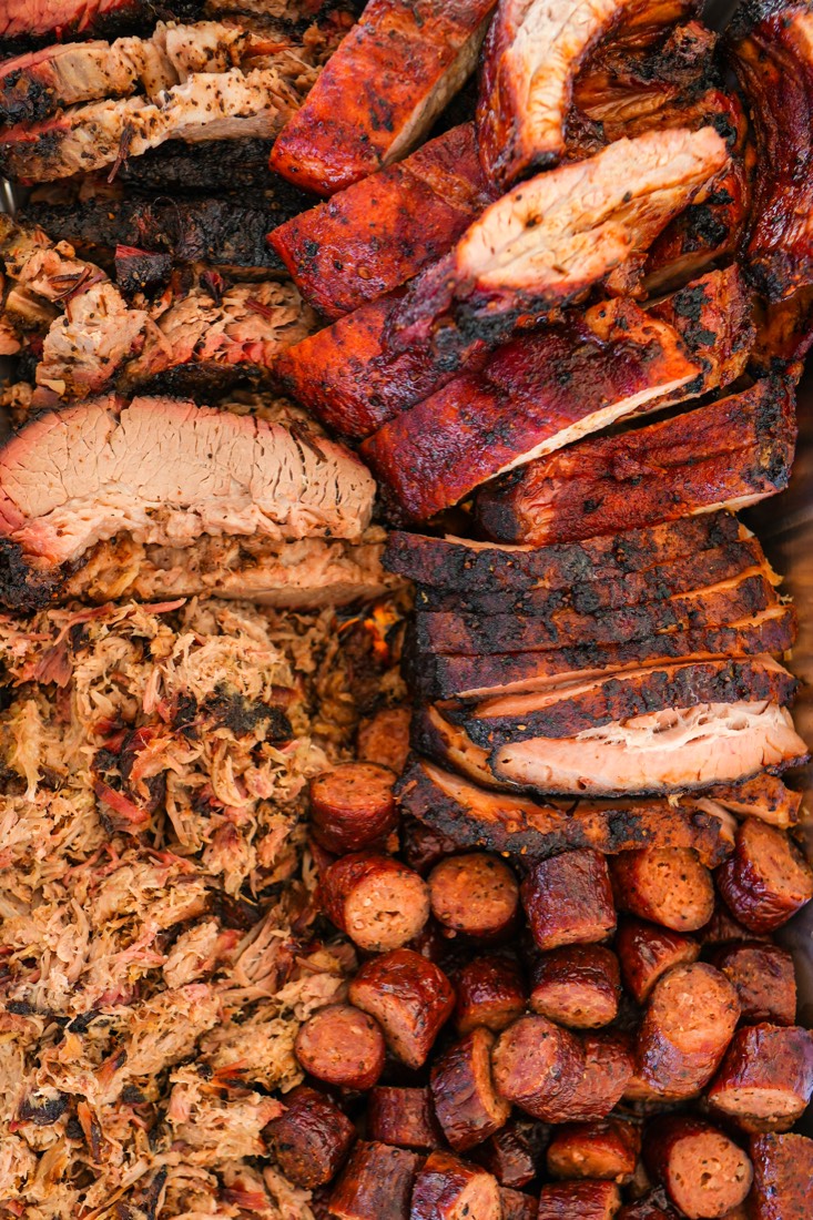Texas BBQ catering after the event